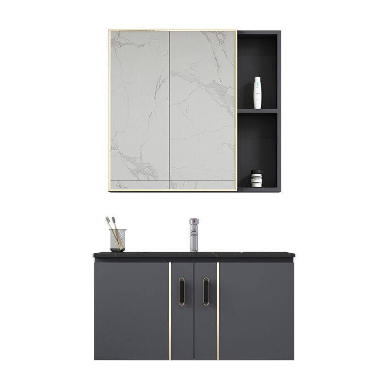Light extravagant rock board integrated face basin Baths cabinet Composition Nordic Makeup Room Modern Minima Wash-Wash-Face-to-hand Terra-basin cabinet