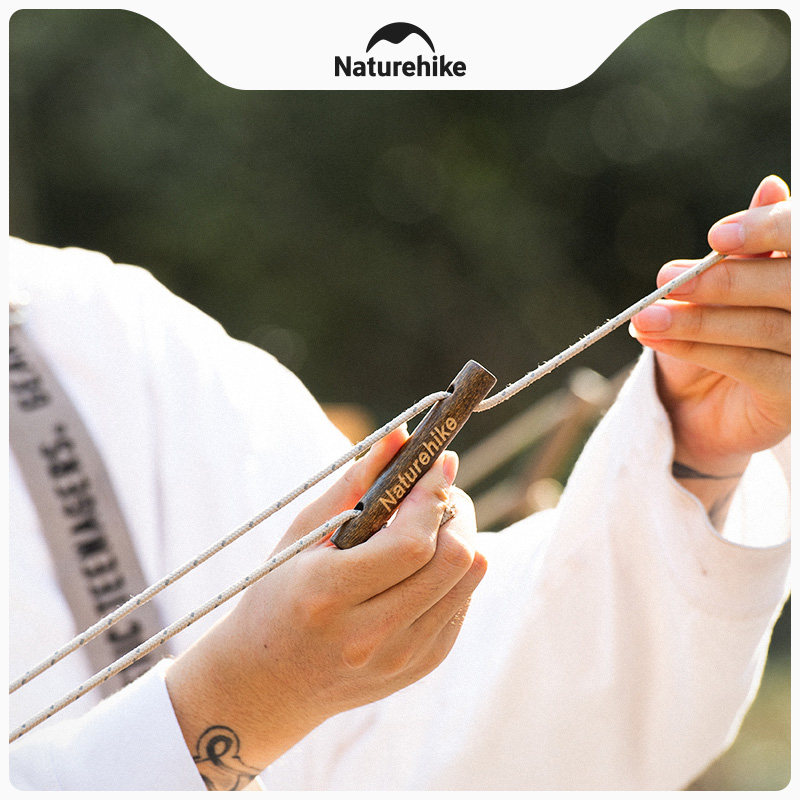 (Naturehike Glamping) Norway New products Wooden Wind Rope Adjustable Buckle Camping Camping Accessories-Taobao