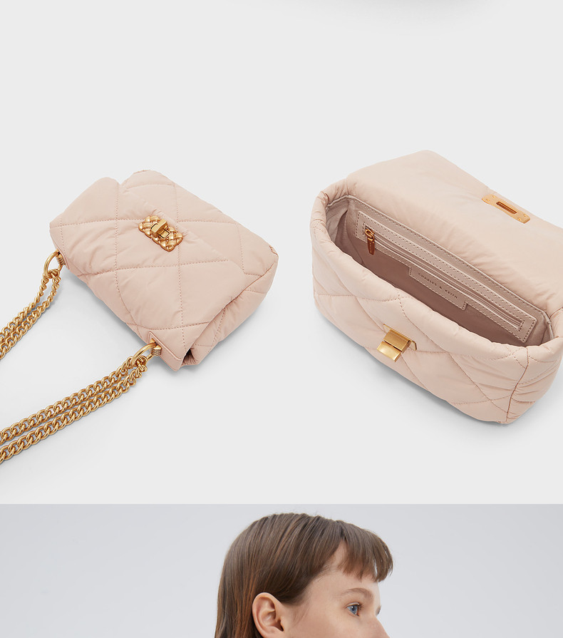 Charles&keith, цепь, сумка подмышку, подарок на день рождения, на цепочке                       