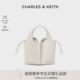 CHARLES/KEITH24 여름 신작 CK2-10671633-2 스플라이스 드로스트링 야채바구니 크로스바디 버킷백