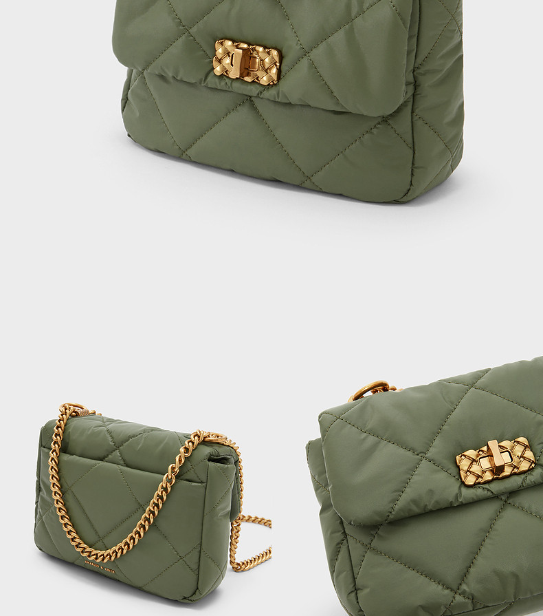 Charles&keith, цепь, сумка подмышку, подарок на день рождения, на цепочке                       