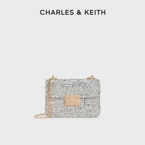 CHARLES&KEITH Блестки для ногтей, сумка на одно плечо, сумка через плечо