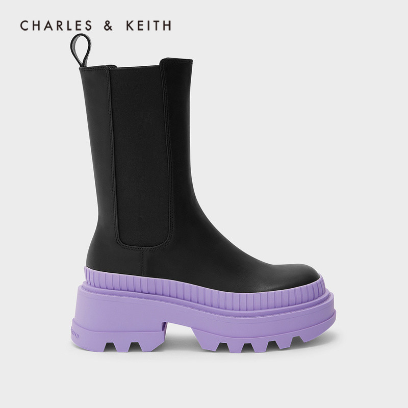 Charleskeith winter new CK1-90580137-1 lady crashes with thick underboots, cigarette boots