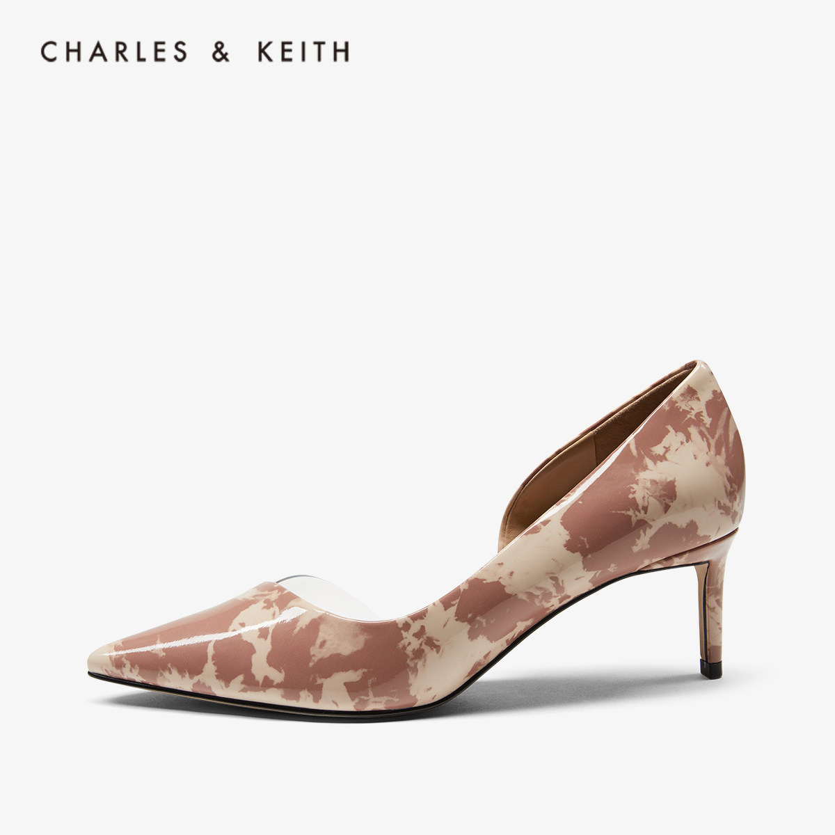 CHARLESKEITH women's shoes SL1-60280335 glossy pointed high-heeled shoes Othai shoes
