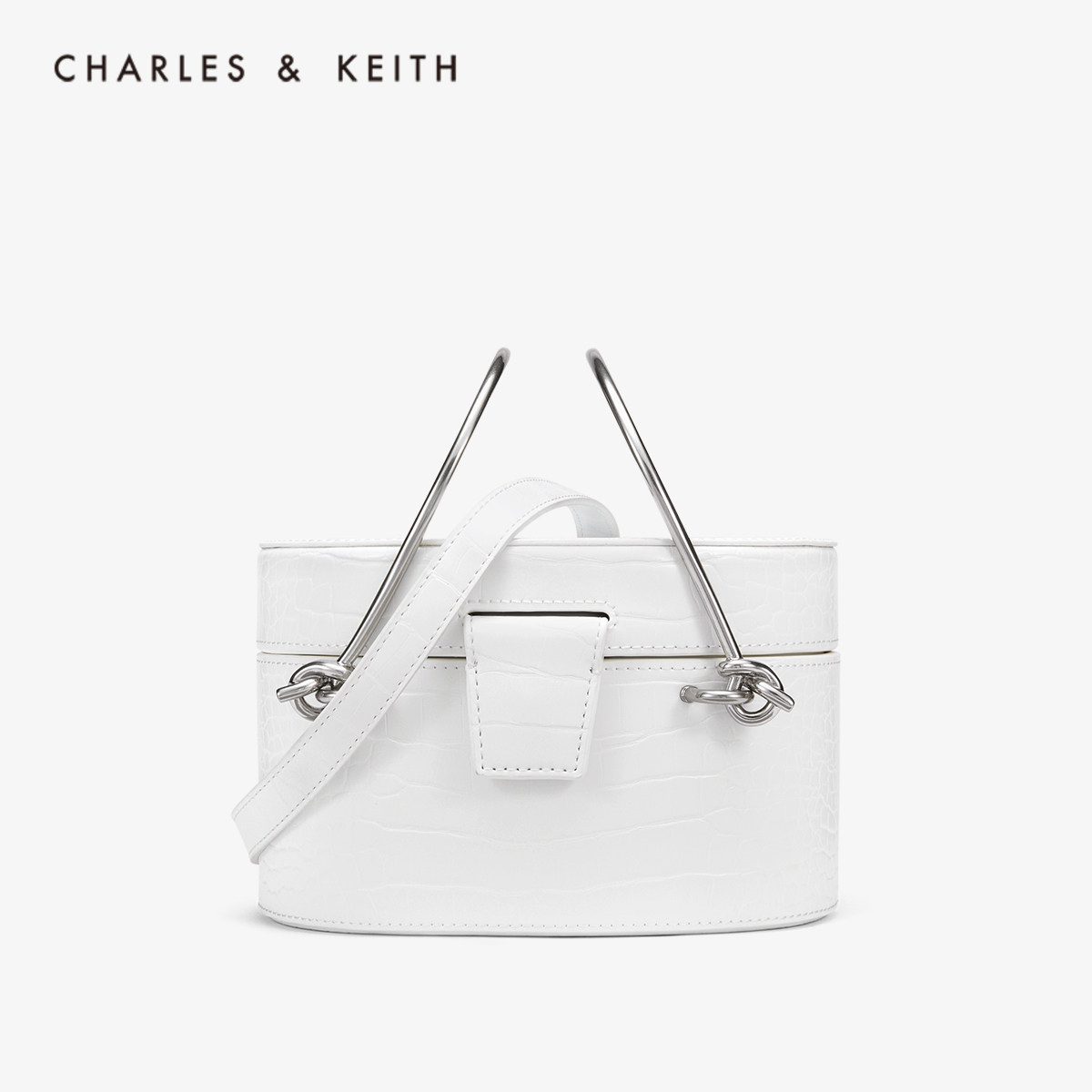 CHARLES & KEITH shoulder bag CK2-50700888 metal handle for ladies shoulder bag Hand bag