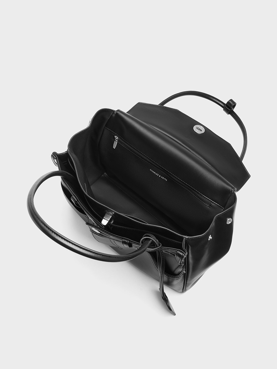 Charles&Keith25 Winter New Model Ck2-30671795 Deconstructed Design Large-Capacity Tote Bag