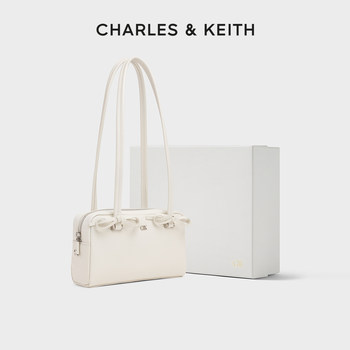 Charles&Keith25 Autumn New Model Sl2-20681234 Bowknot Long Strap Underarm Bag Pillow Bag