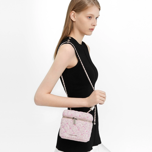 Charles&keith, демисезонная сумка для телефона на день Святого Валентина