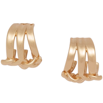 CHARLESKEITH summer accessories CK5-42120294 womens delineated multi-layer metal earrings