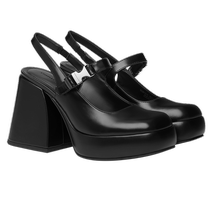 CHARLESKEITH24 new summer style CK1-60361514 square toe thick high heel one-strap Mary Jane sandals