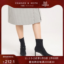 CHARLESKEITH autumn and winter womens boots CK1-91680052 high heel socks boots short boots