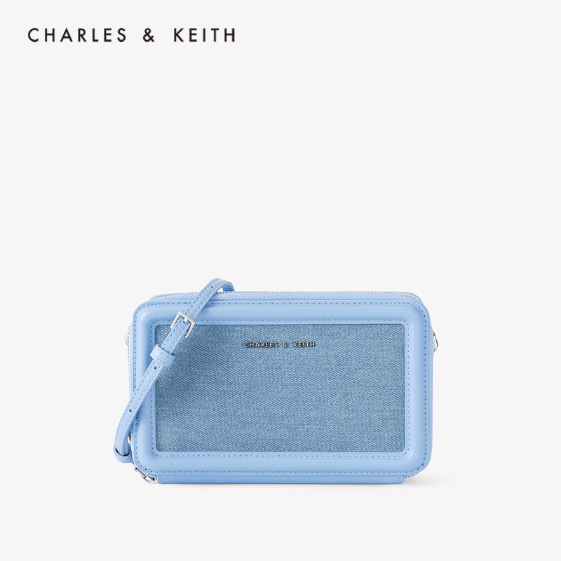 CHARLESKEITH women's bag CK6-10840197-1 woven small square bag shoulder bag wallet