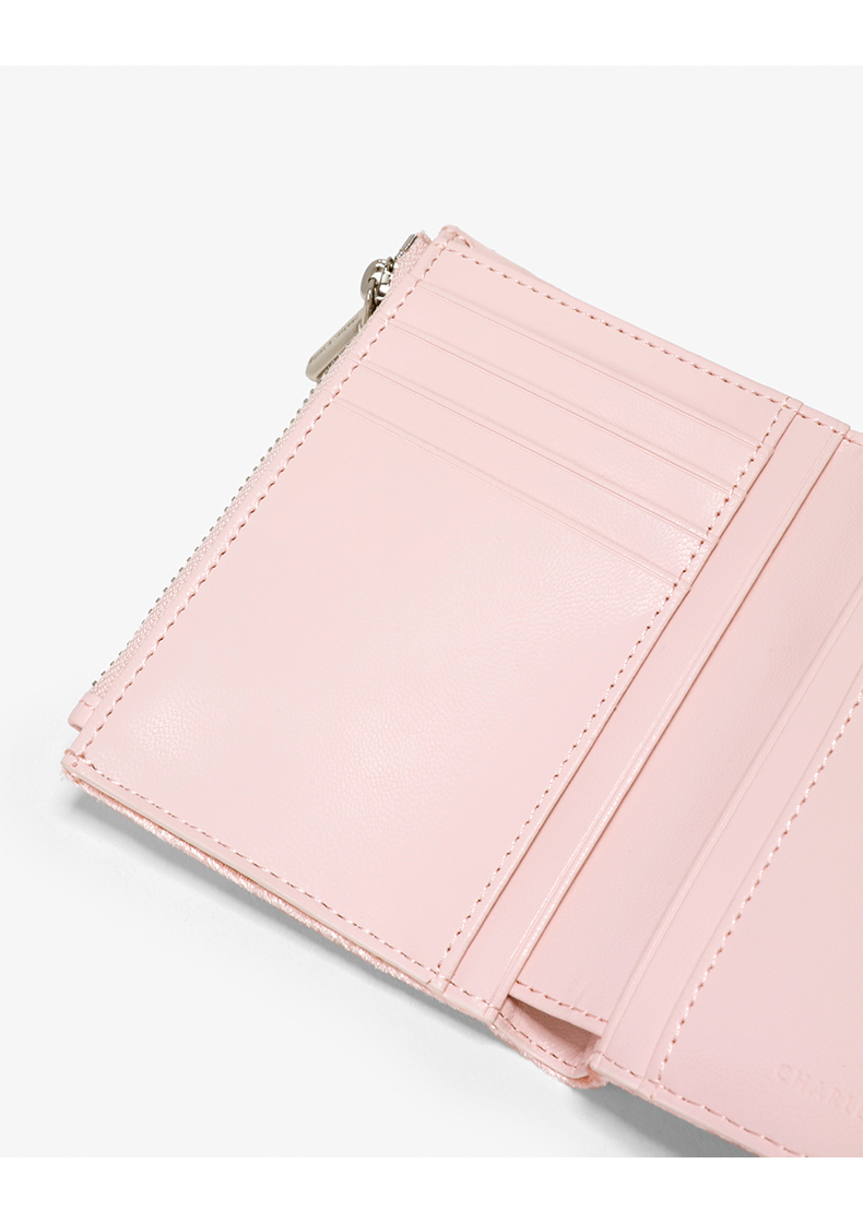 CHARLES & KEITH Ví ngắn CK6-10840110 Ví phong bì tua rua cổ điển - Ví tiền ví đựng thẻ