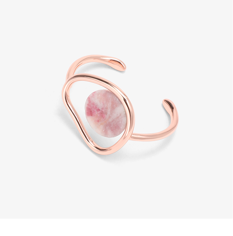 Vòng đeo tay CHARLES & KEITH CK5-12120173 Vòng đeo tay trang trí bằng đá bán quý châu Âu và Mỹ - Vòng đeo tay Cuff vòng trầm hương
