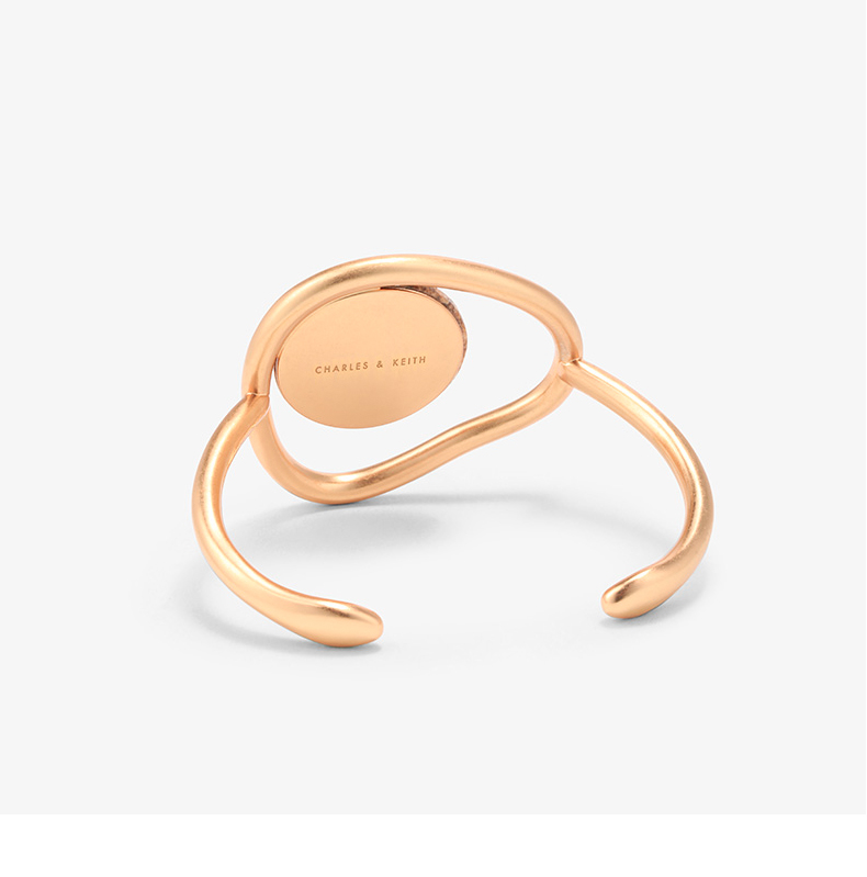 Vòng đeo tay CHARLES & KEITH CK5-12120173 Vòng đeo tay trang trí bằng đá bán quý châu Âu và Mỹ - Vòng đeo tay Cuff vòng trầm hương