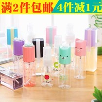 2 Pieces Creative Carry-on Bottle Makeup Water Spray Bottle Cartoon Lotion Bottle Water Jet Travel Split Bottle