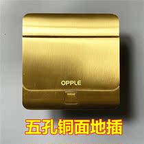 Oppe Copper Ground Plug D071091TJ-Ground Plug-10A Five Hole Ground Plug