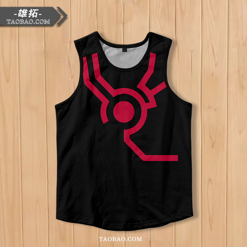 Yu-Gi-Oh! 5Ds Motionless Starry Sky Same Style Vest Sleeveless Anime Merchandise Thin Sports Quick-Drying Mesh