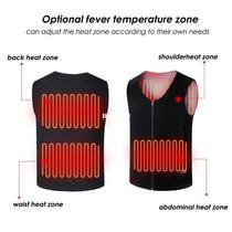 USB Charging Heating Cold Warm Electric Heated Vest Jacket C