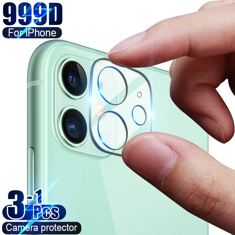 3PCS Camera Lens Screen Protector for iPhone 11 12 Pro Max 1