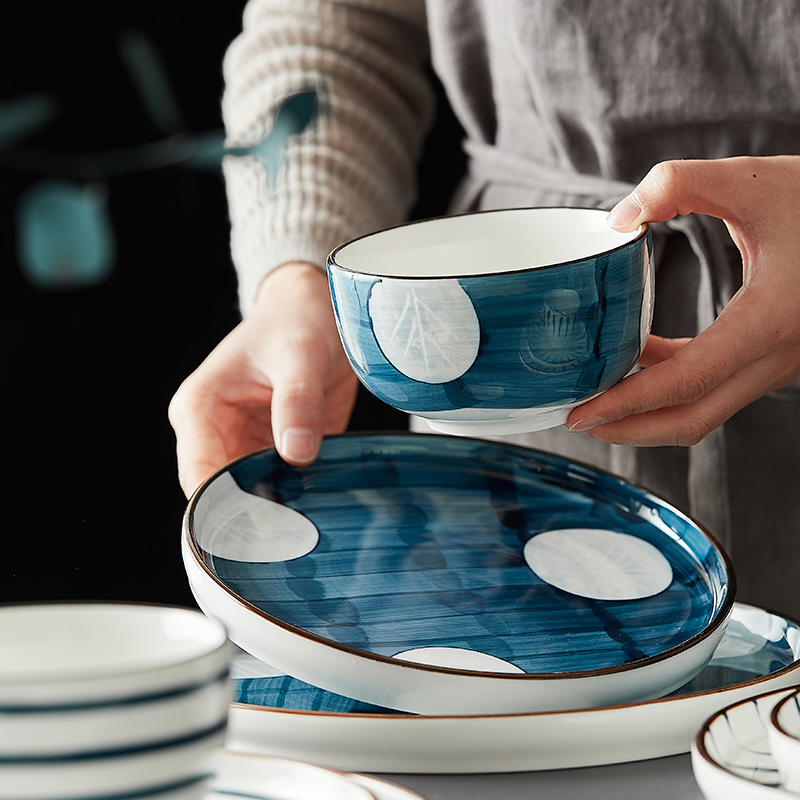 Plate Nordic INS contracted individual creative dishes household Japanese dishes ceramic tableware dishes son dinner Plate
