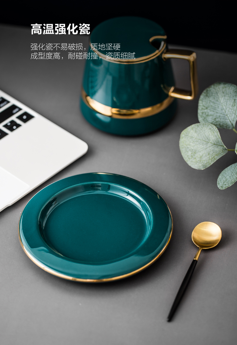 Coffee cup up phnom penh small European - style key-2 luxury contracted pottery cups and saucers household suit men 's and women' s creative English afternoon tea