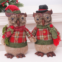 Christmas decoration owl doll plush fabric decoration props scene decoration Christmas gift gift