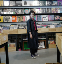 Petite game-ultra-thin armmy long windbreaker