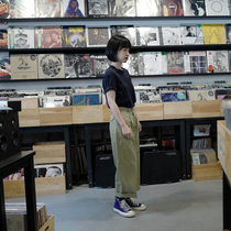 Petite game-linen cotton loose round neck tee