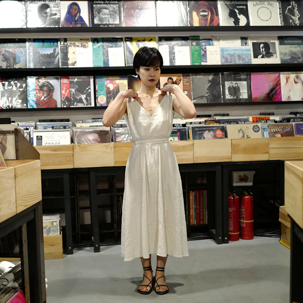 Petite Gamine - - Greek wind summer linen dress