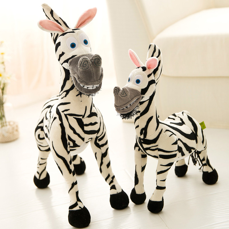Zebra plush toy doll simulation animal doll cute cartoon doll children's birthday gift for girls