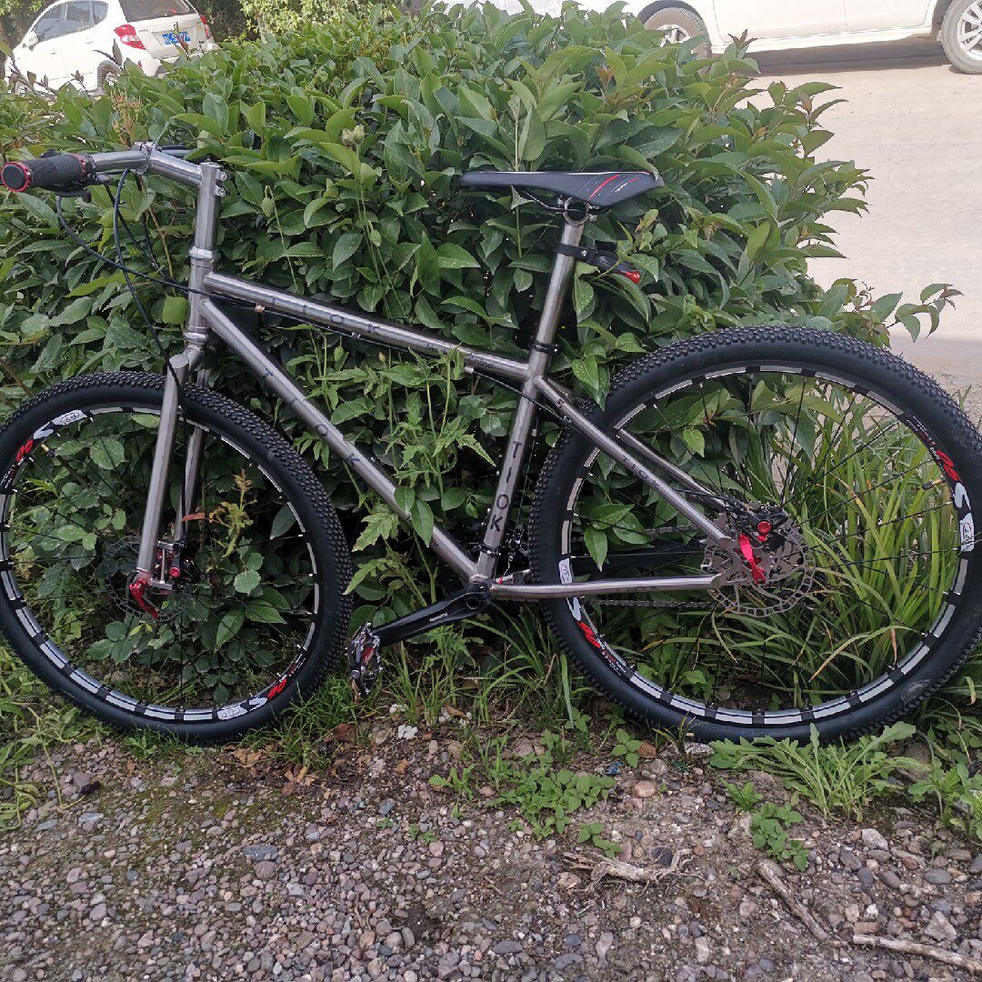 TIOK titanium alloy 27 5ER mountaineering bike rack titanium alloy bike 27 speed titanium alloy complete vehicle