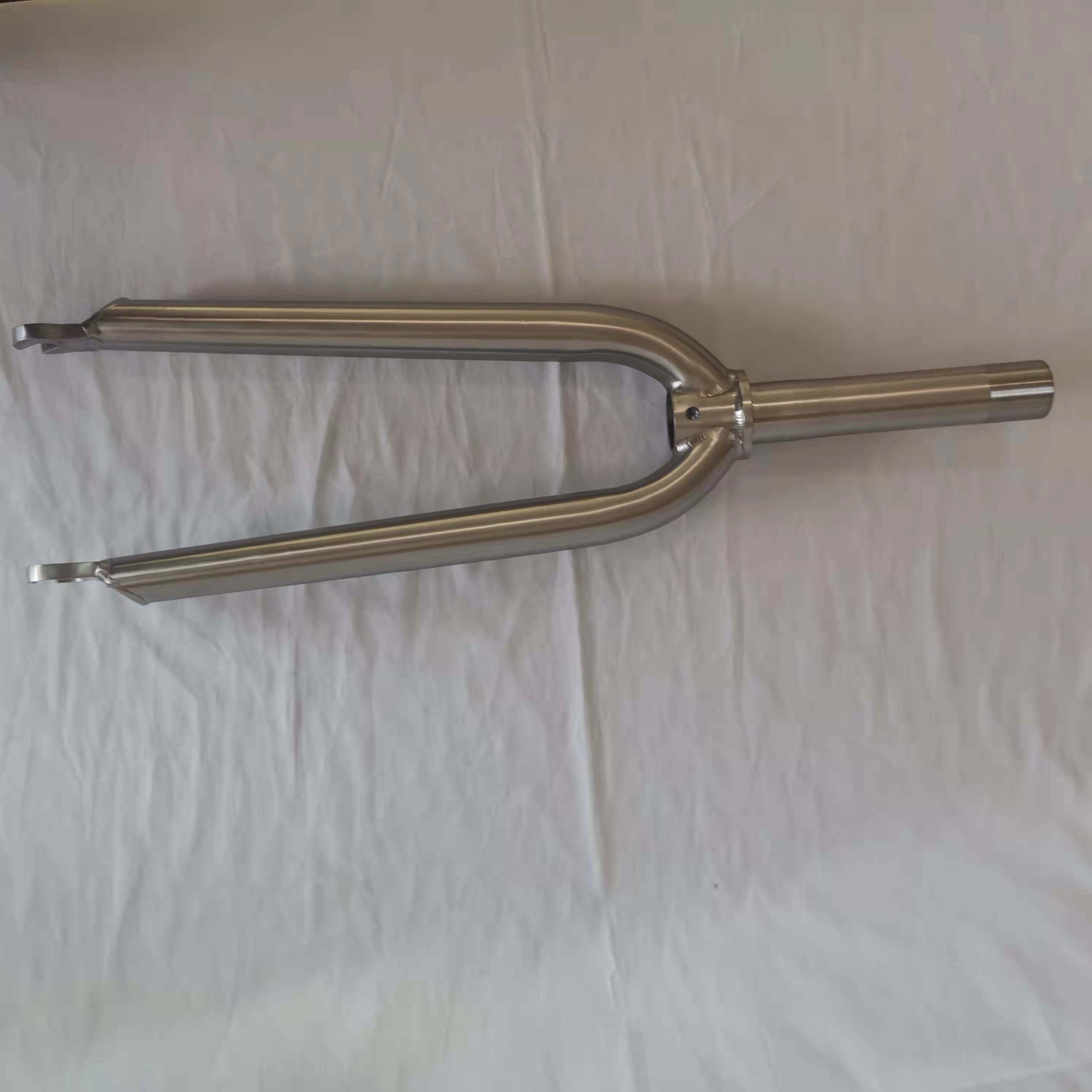 TIOK20 inch titanium bicycle front fork titanium alloy folding cart front fork titanium alloy source manufacturer order