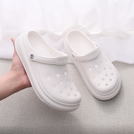 dép bánh mì quai ngang Nữ Croc 2022 Mùa Hè Mới Chống Trơn Trượt Y Tá Phòng Điều Hành Nửa Mũi Dép Đa Năng Áo Khoác Ngoài Giày Đi Biển dép quai hậu 3 quai dép y tế oxypas