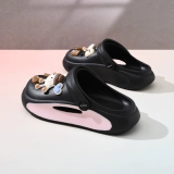 Летняя обувь, нескользящие модные пляжные слайдеры, тапочки, туфли, мягкая подошва, популярно в интернете