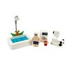 Suitable for Lego Home Decoration Small Scene Bathtub, Wardrobe, Refrigerator, Toilet, Washing Machine, Building Block Minifigure Toys