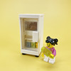Suitable for Lego Home Decoration Small Scene Bathtub, Wardrobe, Refrigerator, Toilet, Washing Machine, Building Block Minifigure Toys