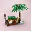 Suitable for Lego DIY Small Scene Carrot Patch Carrot Pit Little Rabbit Building Block Minifigure Toy Accessories