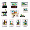 Suitable for Lego Creative Scene Fish Tank Turtle Pet Box Living Room Home Decor Building Block Minifigure Toy Ornaments