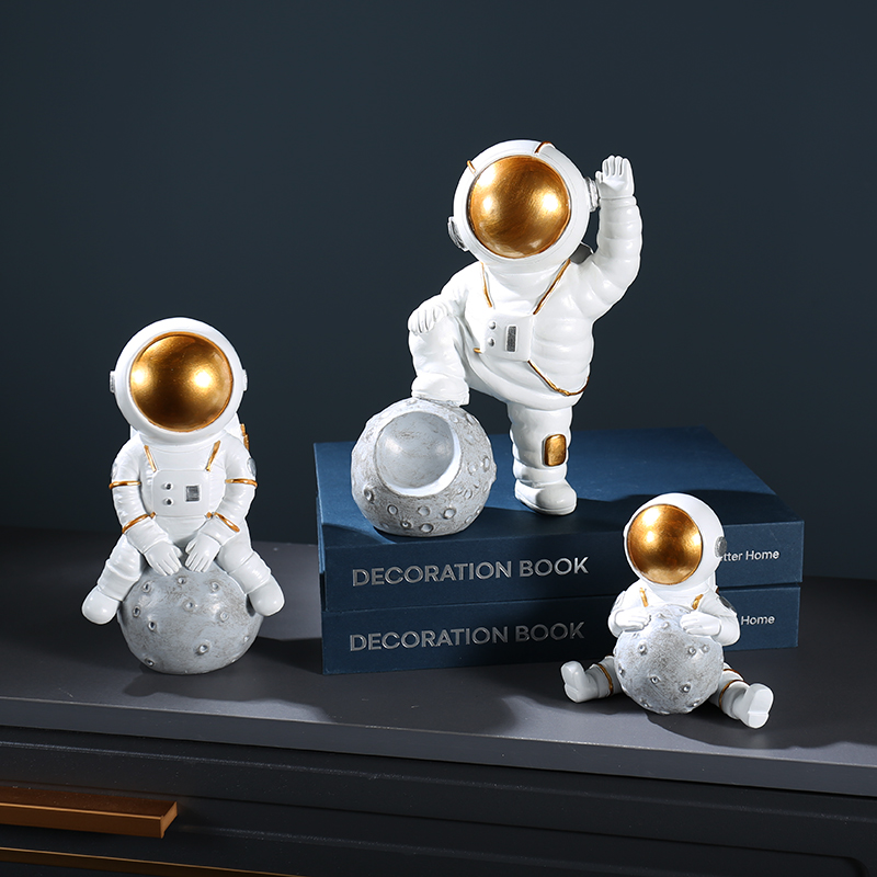 Astronaut TV cabinet Wine cabinet small accessories modern creative desktop furniture for astronauts Room Nordic decorations