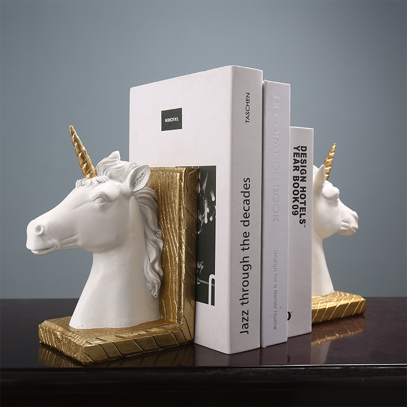 Unicorn Bookstalls Nordic Light Extravaganza Creative Pendulum Pieces Office Swing Pieces Book Room Desk Bookcase Bookcase Decorations