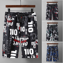  Shorts mens fat plus size summer five-point big pants summer seven-point loose fat quick-drying mens beach pants