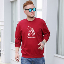 Spring Autumn Season Thickened plus suede Long sleeves T-shirt for men Gats up for overweight on undershirt Autumn Clothes Damp chubby chubby mens sweatshirt
