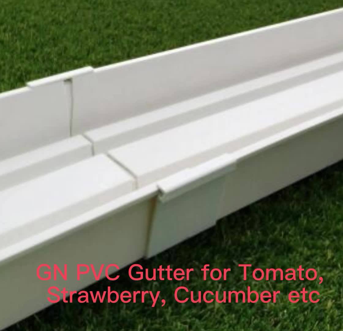 Vertical Pvc Trough Hydroponic Strawberry Hydroponic System Grow Gutter