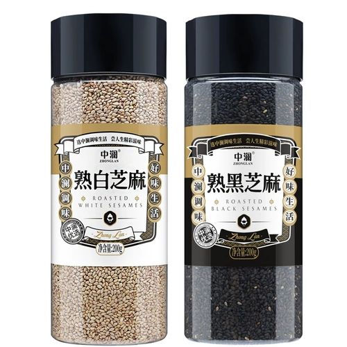 中澜 Приготовленный черный кунжут, приготовленные белые кунжутные комбинации бутылок для еды банки, банки, могут быть использованы для консервированных пушечных зерновых фермеров, кунжут сушеные