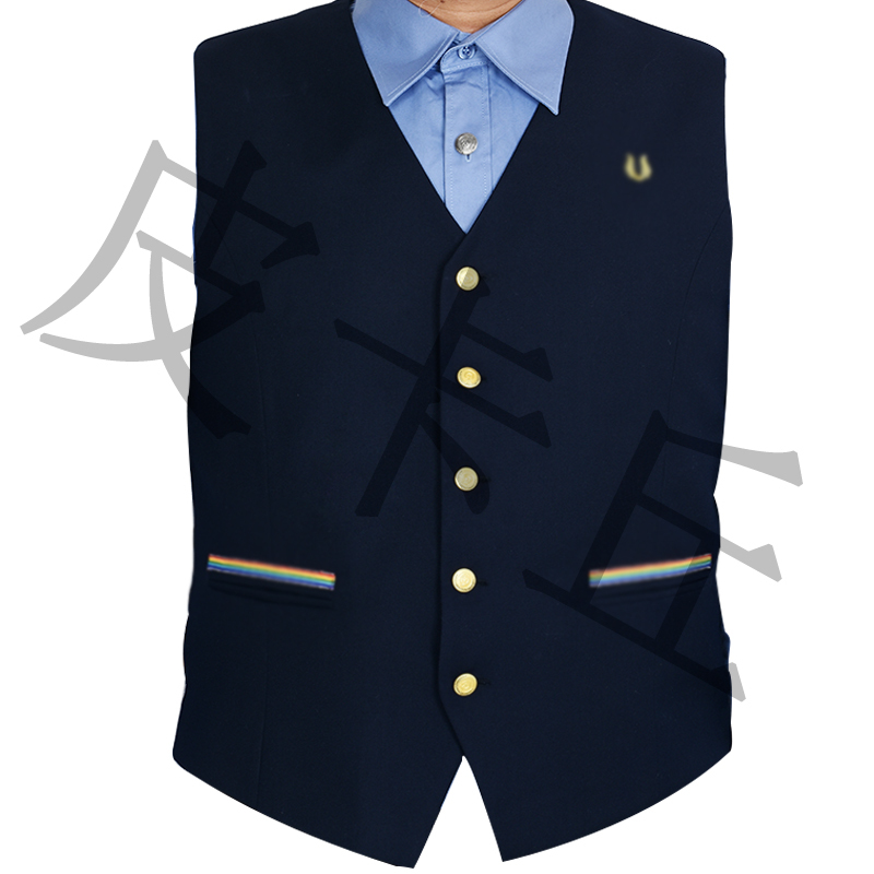 New Navy Blue Railway Vest Men's High-Speed Rail Vest Uniform Carrier Vest Train Staff Pass Vest