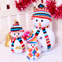 Christmas ornaments little snowman set to send childrens toys desktop ornaments decoration doll mini snowman doll