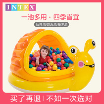 INTEX baby childrens ocean ball pool fence inflatable color ball Bobo ball pool game house Indoor baby toy