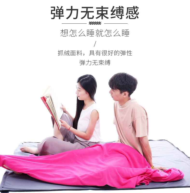 Sói Bắc Cực Lông cừu Túi ngủ Người lớn Trong nhà Nữ Khách sạn Ngoài trời Bẩn bẩn chống bẩn Chăn di động Đơn đôi mùa thu