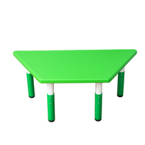Childrens tables and chairs kindergarten tables and chairs set plastic liftable baby learning table combination trapezoidal toy table